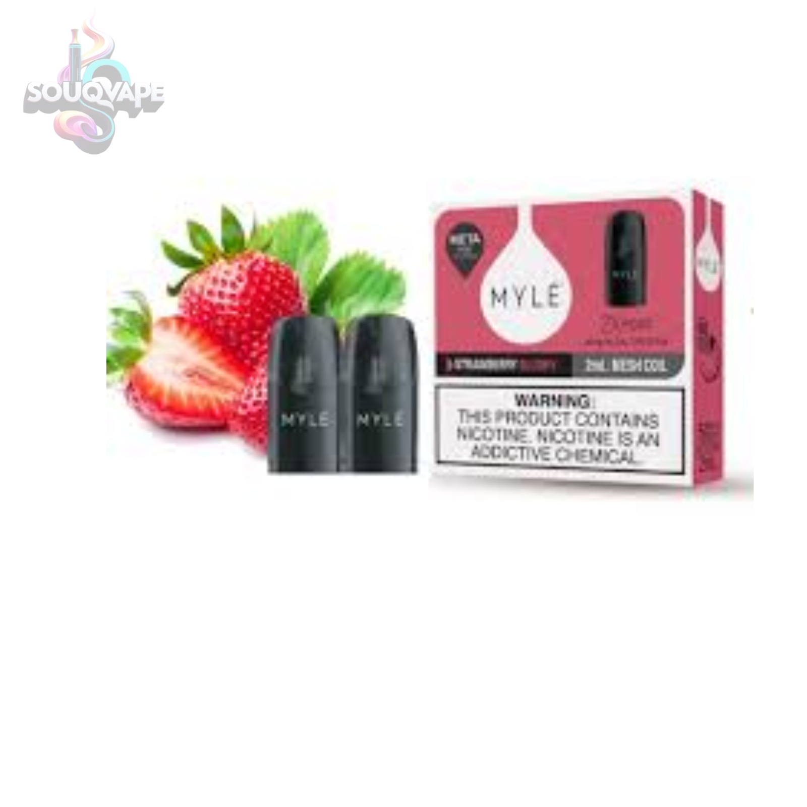 7 Buy now Myle Meta V5 Strawberry Slushy Pods Dubai - Image 1